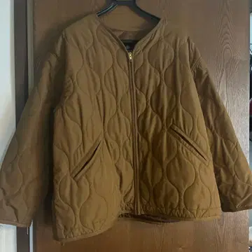 nano universe 브라운 퀼팅 자켓