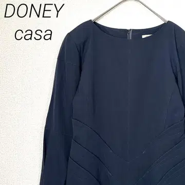 DONEY casa 롱 원피스 타이트 모 100% 심플 안감 부착