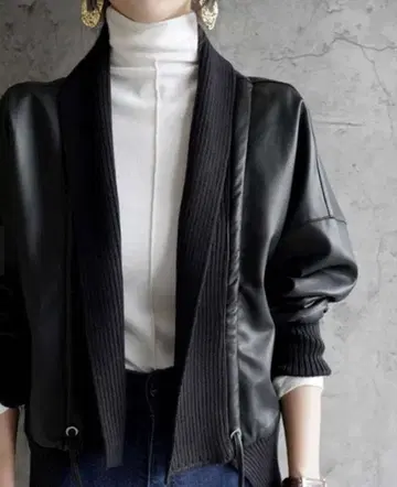 abeille 블랙 숏 자켓