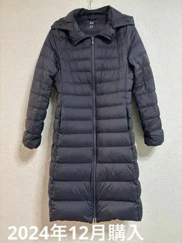 UNIQLO 울트라 라이트 다운 롱 코트 다크 그레이 / 여성용 / S