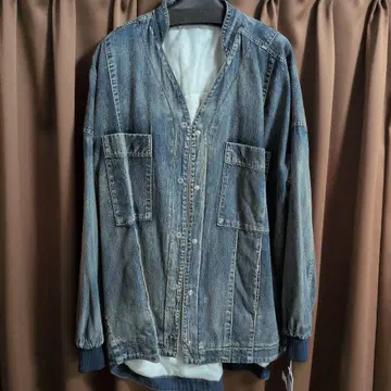 ayane 퀼팅 데님 자켓 인디고 블루