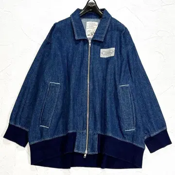 새상품급 2025년 루쿠르카 센소유니코 데님 자켓 로고 와펜