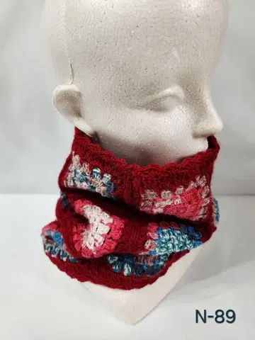 오팔 털실. Opal. 손뜨개질. 모티브 뜨기. 넥워머 N-89