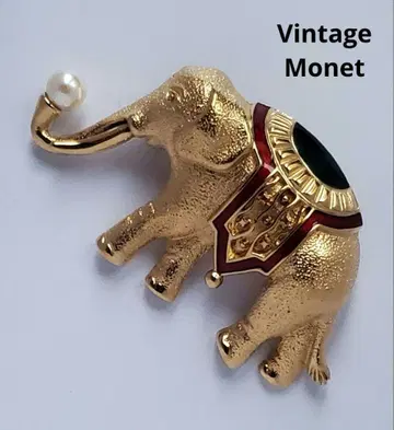 모네 빈티지 모네 코끼리 엘리펀트 브로치 주얼리