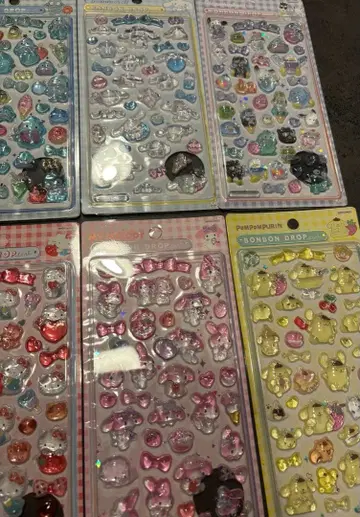 산리오 봉봉 드롭 씰 8개 세트