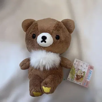 리락쿠마 차이로이코구마 푹신봉제인형 s