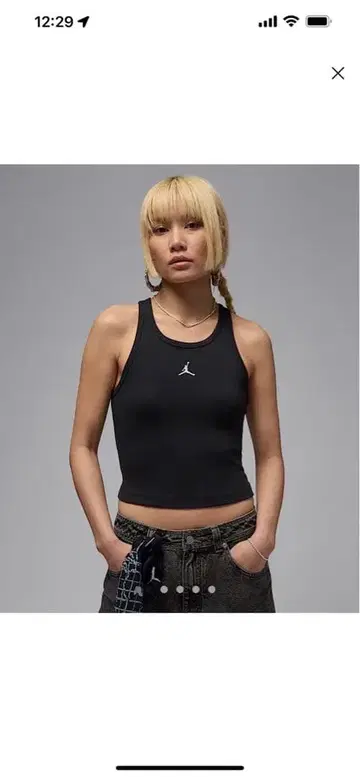 Jordan 블랙 탱크탑 새상품