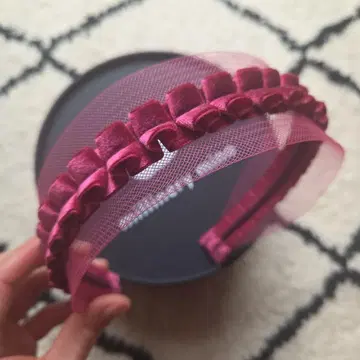 millinery mino Frill ribbon Headband