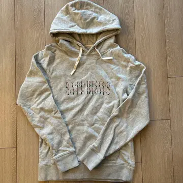 그레이 SATURDAYS 후드티 후드 부착