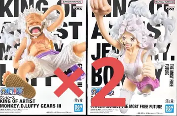 원피스 KING OF ARTIST 루피 보 피규어 4점