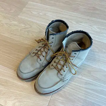 REGAL 베이지 스웨이드 하이컷 부츠