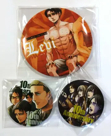 진격의 거인 리바이 엘렌 엘빈 캔뱃지