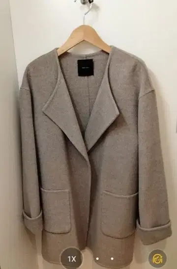 [새상품급] 스픽 앤 스팬 노카라 리버 코트 베이지 36