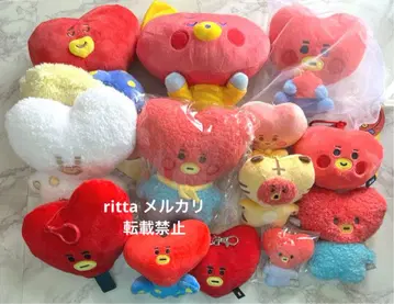 LINEFRIENDS BT21 키링 봉제 인형 TATA 세트