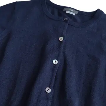 새상품급 IENA 이에나 울 100% 니트 가디건 네이비