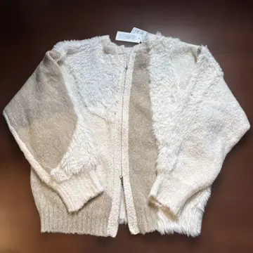 [ 미사용 새상품 ] MONO-MART 아이보리 긴팔 가디건 F 사이즈