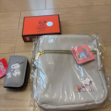PEANUTS 스누피 파우치, 키케이스, 카드&동전 지갑 3세트