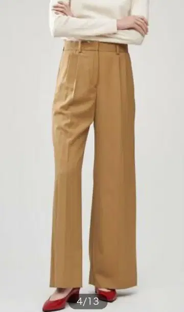 tomorrowland 데프레 하이 트위스트 개버딘 투 턱 팬츠 7호