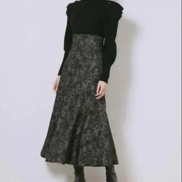 스나이델 헴 플레어 머메이드 스커트