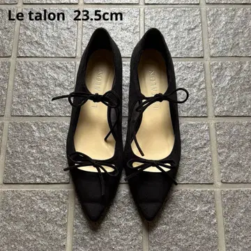 LE TALON 포인트 더블 리본 플랫슈즈 23.5cm