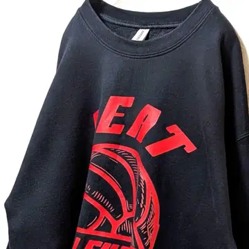 길단 히트 배구 빅 로고 맨투맨 트레이닝복 블랙 L 구제 의류