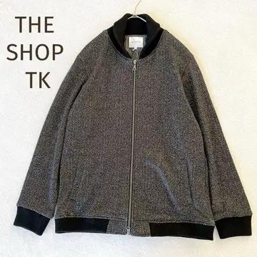 택 포함 새상품 THE SHOP TK 드라이버 니트 헤링본 무늬 XXL