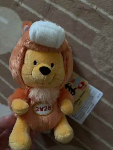 푸우 경인년 말 인형 배지 말띠