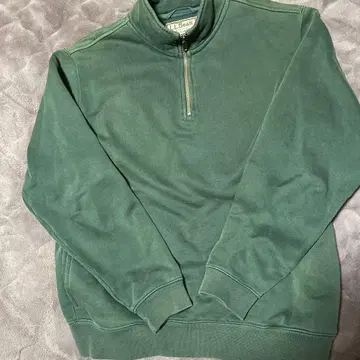 90s L.L.Bean 하프 지퍼 맨투맨 그린