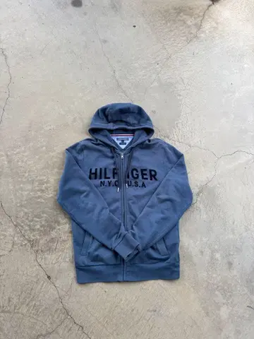 TOMMY HILFIGER 지퍼 후드티 짧은 기장