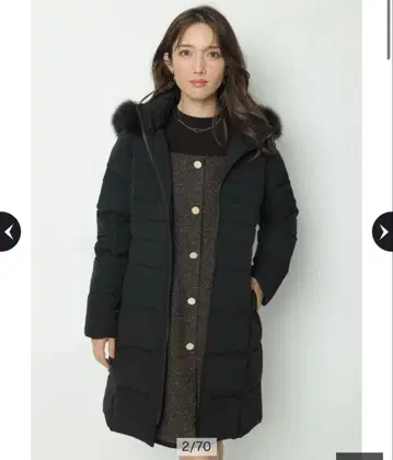 Apuweiser-riche 웨이스트마크 퍼프 코트 블랙 SS