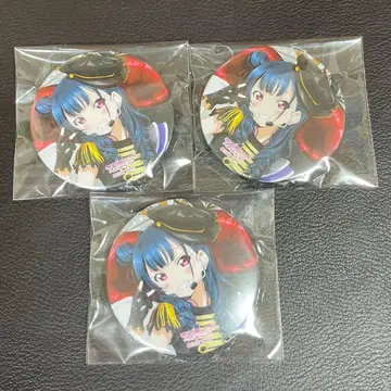 츠시마 요시코 카우 네이비 캔뱃지 3개 세트