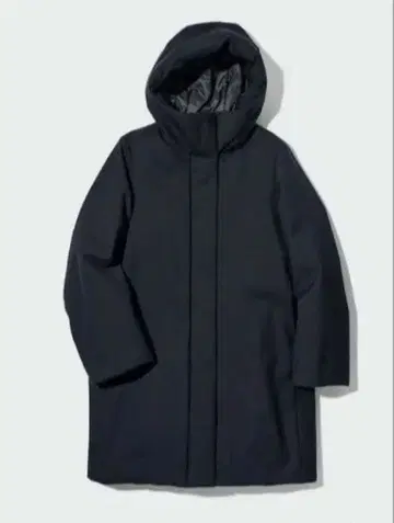 유니클로 하이브리드 다운 자켓 코트 블랙 M