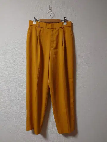 SHIPS 쉽스 머스타드 슬랙스 테이퍼드 팬츠