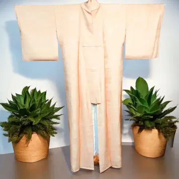 라이트 핑크 이로무지 기모노 새상품급