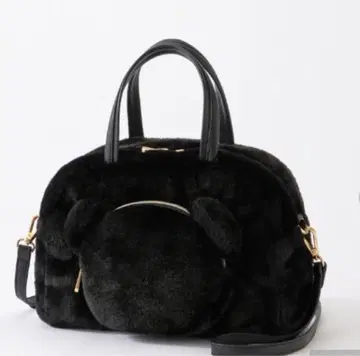 아오키 미사코 시마무라 콜라보 핸드백 블랙