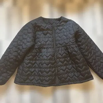 coca 하트형 퀼팅 자켓 M 블랙