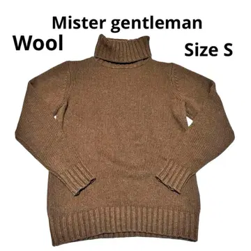 미스터 젠틀맨 터틀넥 니트 울