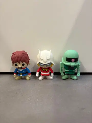 반다이웍스 건담 피규어 3체 세트