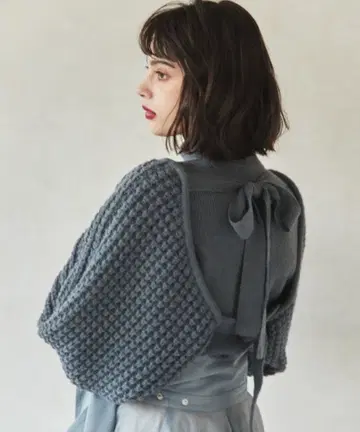 [ LA BELLE ETUDE ] 와플 볼레로 SET 터틀 니트