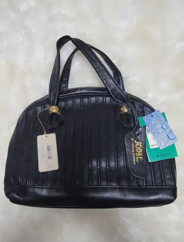 SOBRE 블랙 가죽 핸드백