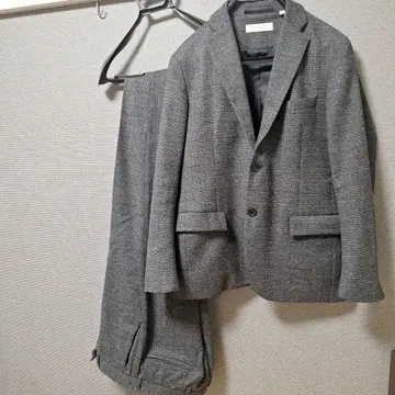 BEAUTY&YOUTH 그레이 글렌체크 셋업 수트