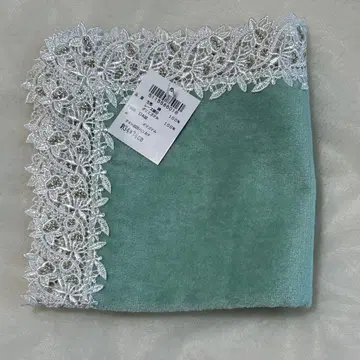 치카자와 레이스 타월 손수건 대형 무릎담요 미사용 새상품 34cm