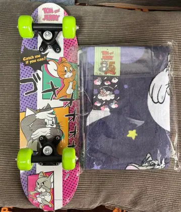 톰과 제리 스케이트보드와 여름용 이불 세트