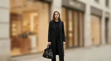 BALLY 블랙 퍼 토트백