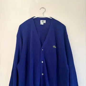 [ 희귀 USA 제작 ] IZOD LACOSTE 가디건 80s 로얄 블루