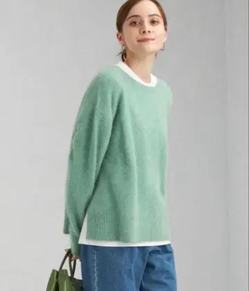 그린 라벨 릴랙싱 헤어리 2way 니트 라쿤