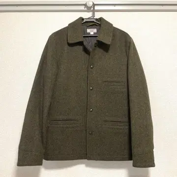 WALLACE & BARNES 울 자켓 S 올리브 그린