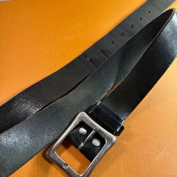 두툼한 가죽 벨트 천연 가죽 블랙