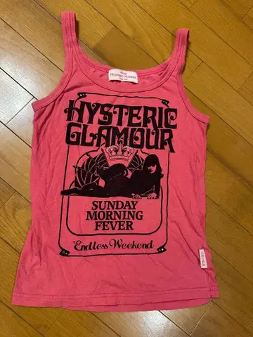 레어 HYSTERIC GLAMOUR 핑크 탱크탑