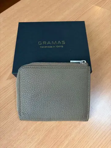 그라마 지갑 베이지 지갑 남성용 L자